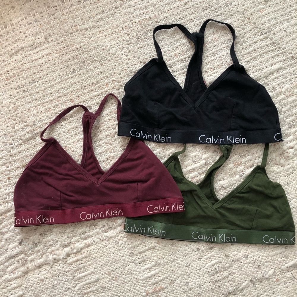 Calvin Klein bralettes